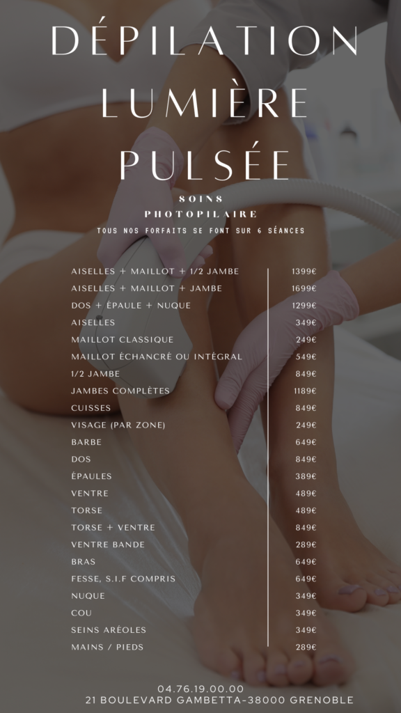 Dépilation lumière pulsée
